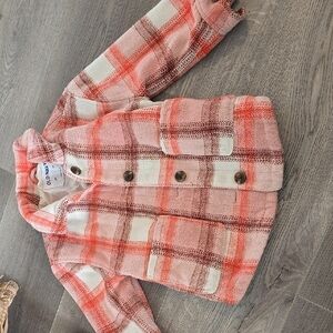 Plaid Button-Up Jacket